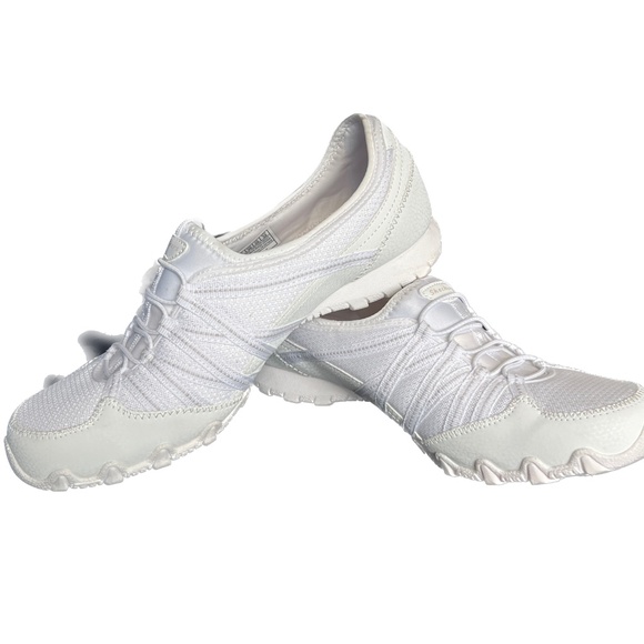 Skechers Sneakesr Bikers Lite Relive White Athletic Relaxed Fit Size 9 Slip On - Picture 8 of 12